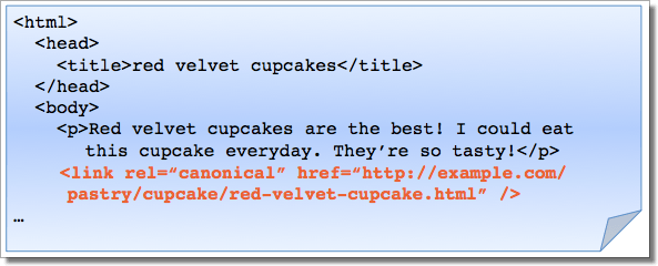 Balise "canonical" dans la partie Body du code (au lieu du Head)