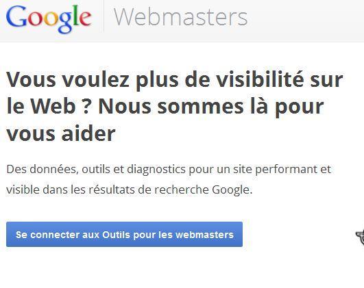 Nouveautés dans les Webmaster Tools de Google